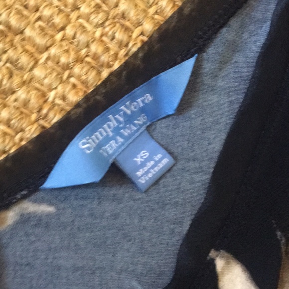 Deep blue floral pattern dress - Picture 3 of 5